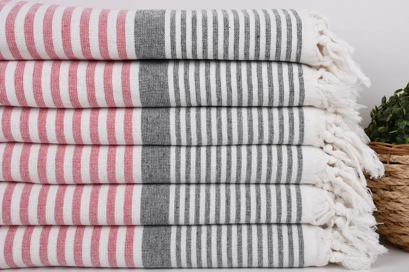 68x40 Cotton Striped Terry Towel, Bridesmaid Gifts Personalized, Personalized Bridesmaid Gift, Spa Towel, Bachelor Gifts, Holiday Towel, Soft towel - 2