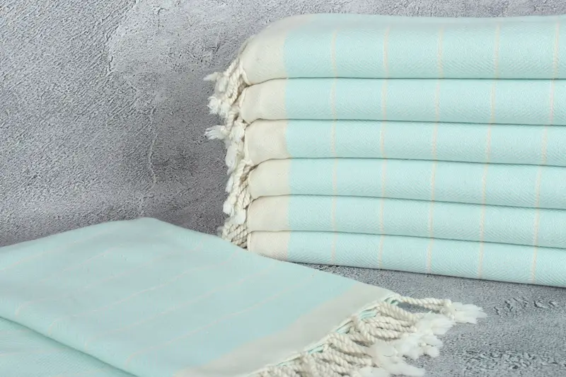70x40 Cotton Herringbone Towel, Turkish Towel Beach, Bachelorette Party Gifts, Yoga Towel, Handmade Turkish Towel, Best Beach Towel, Gift For Bride - 2