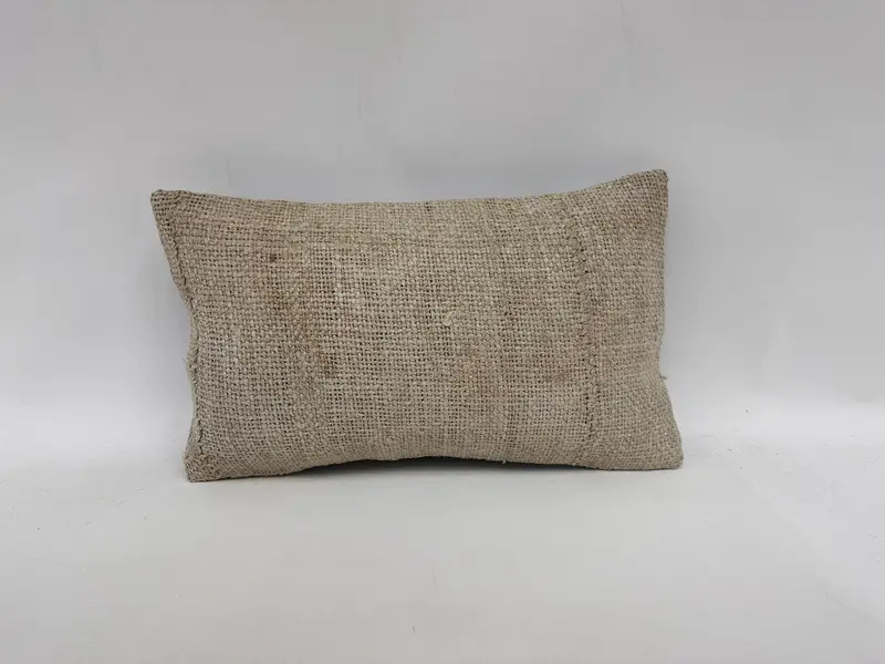 Cushion Case, Handmade Kilim Cushion, Retro Pillow Cover, 12x20 White Pillow, Pillow for Sofa, Handmade Cushion Cover, Kilim Pillow - 1