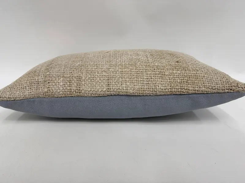 Cushion Case, Handmade Kilim Cushion, Retro Pillow Cover, 12x20 White Pillow, Pillow for Sofa, Handmade Cushion Cover, Kilim Pillow - 6