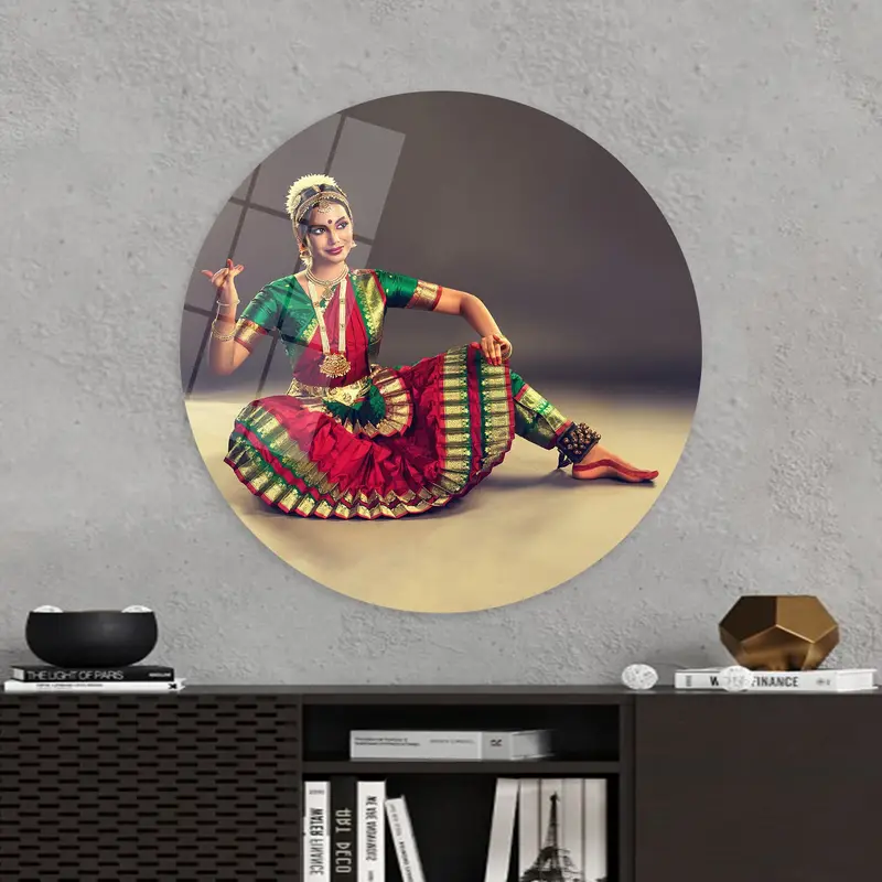 Elegant Indian Classical Dance Canvas Print - Vibrant Tradition