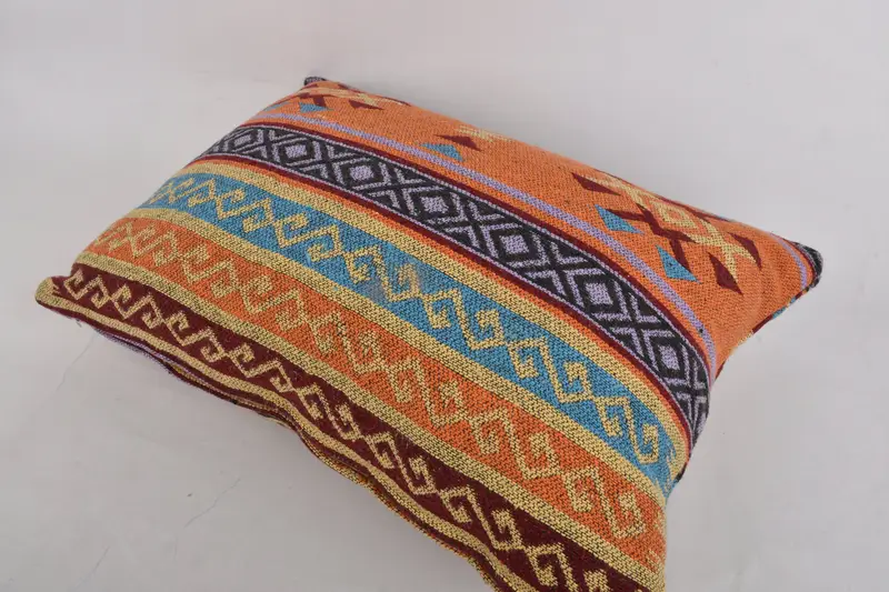 Gift Pillow, Cushion, Turkish Kilim Pillow, 20x28 Orange Pillow Sham, Vintage Kilim Pillow Cushion, Kilim Pillow Cover, Neutral Throw Pillow Case - 6