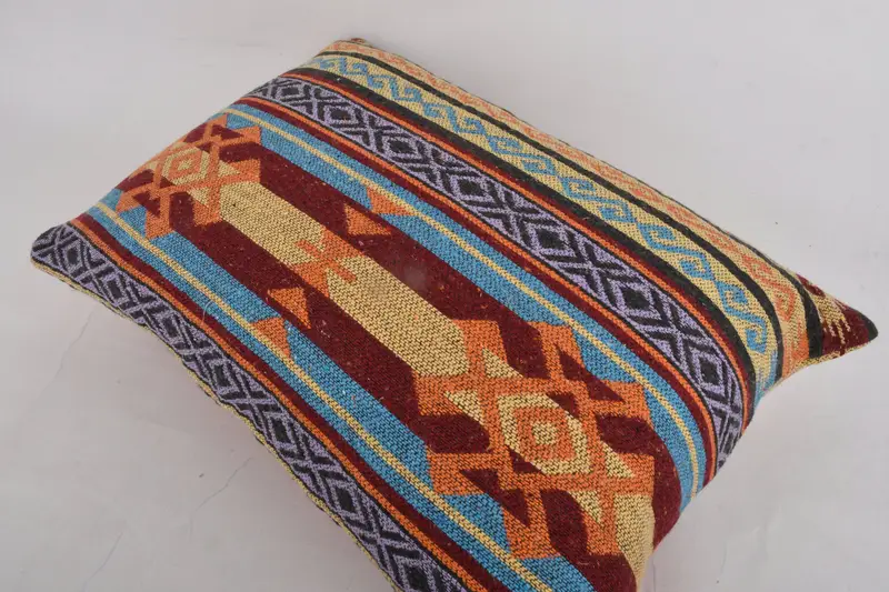 Gift Pillow, Cushion, Turkish Kilim Pillow, 20x28 Orange Pillow Sham, Vintage Kilim Pillow Cushion, Kilim Pillow Cover, Neutral Throw Pillow Case - 7