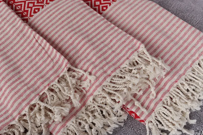 Wedding Towel, Oversized Beach Towel, Gym Towel, Thin towel, Organic towel, 76x38 Cotton Diamond Towel, Bridal Gifts, Turkish Towel USA, Scarf Towel - 5
