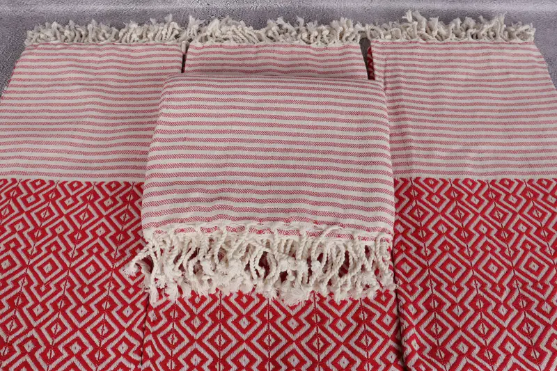 Wedding Towel, Oversized Beach Towel, Gym Towel, Thin towel, Organic towel, 76x38 Cotton Diamond Towel, Bridal Gifts, Turkish Towel USA, Scarf Towel - 4