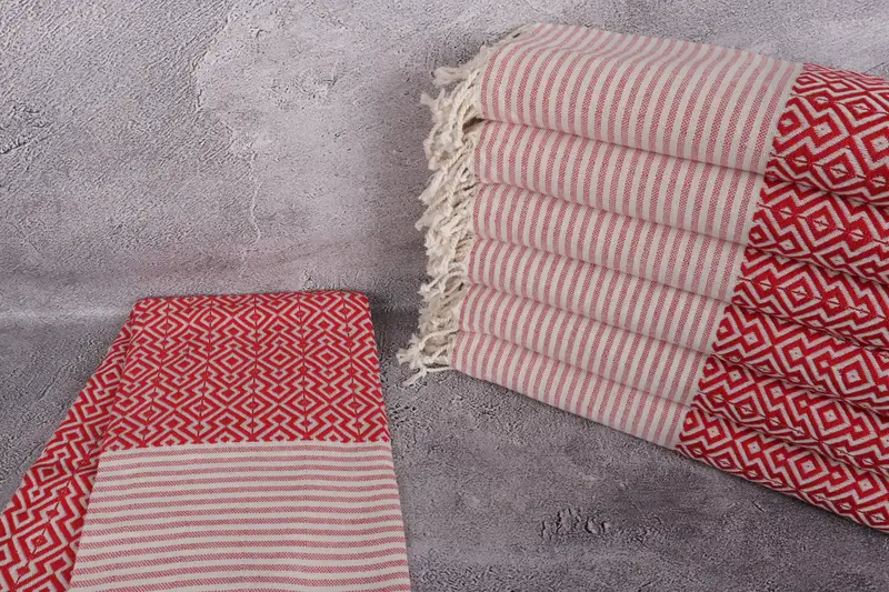 Wedding Towel, Oversized Beach Towel, Gym Towel, Thin towel, Organic towel, 76x38 Cotton Diamond Towel, Bridal Gifts, Turkish Towel USA, Scarf Towel - 2