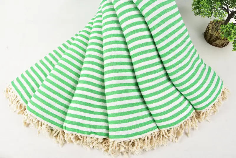104x76 Cotton Striped Towel, Bachelorette Party Favors, Aesthetic Blanket, Wedding Favors, Woven Throw Blanket, Handmade Gift, Turkish Beach Blanket - 4