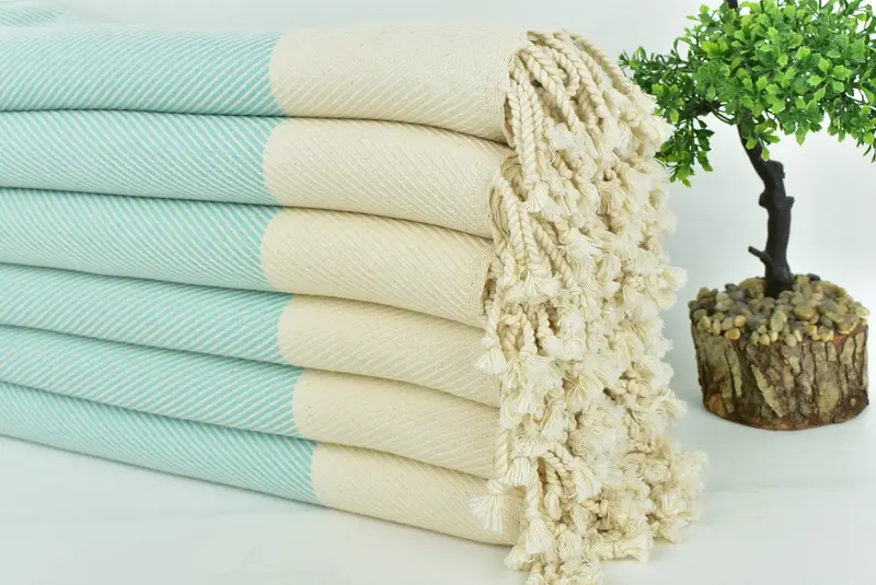 Quick-Dry Beach Towel, 70x40 Cotton Striped Towel, Bachelorette Party Favors, Personalized Gift For Her, Holiday Towel, Absorbent Turkish towel - 3