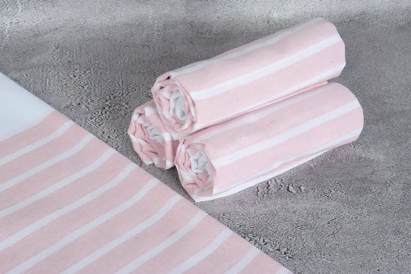 Organic Cotton Towel, Monogram Turkish Towel, 70x40 Cotton Striped Towel, Valentines Day Gift For Him, Custom Beach Towel, Personalized Wedding Gift - 8