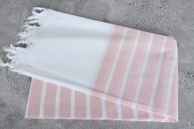 Organic Cotton Towel, Monogram Turkish Towel, 70x40 Cotton Striped Towel, Valentines Day Gift For Him, Custom Beach Towel, Personalized Wedding Gift - 6