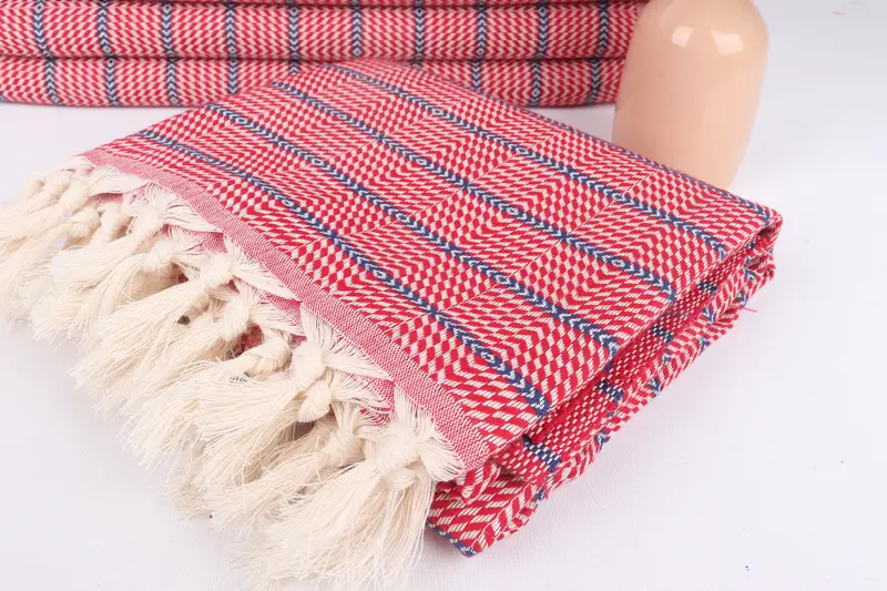 Bridesmaid Gift Towel, Handmade Gift, Guest Towel, Personalized Wedding Gift, Valentines Day Gift, 70x40 Cotton Striped Towel, Custom Wedding Towel - 5