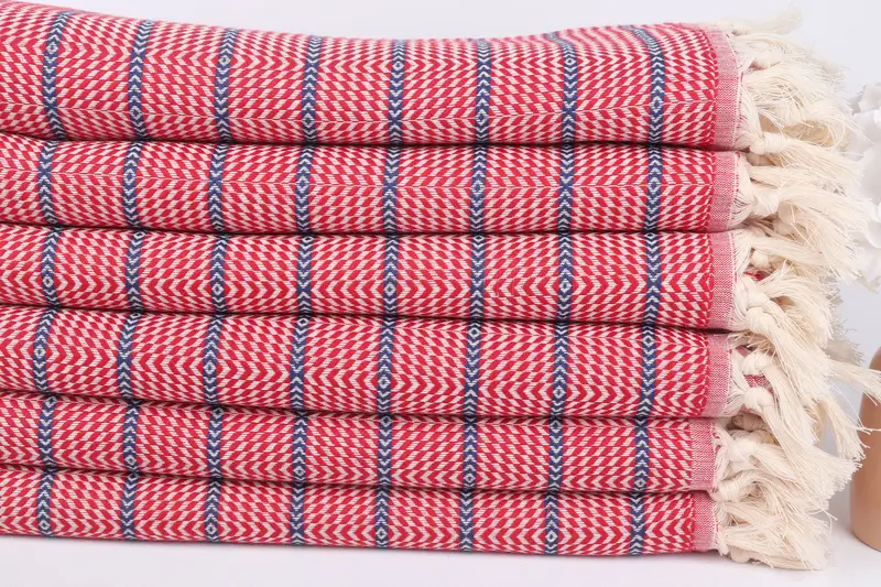 Bridesmaid Gift Towel, Handmade Gift, Guest Towel, Personalized Wedding Gift, Valentines Day Gift, 70x40 Cotton Striped Towel, Custom Wedding Towel - 3
