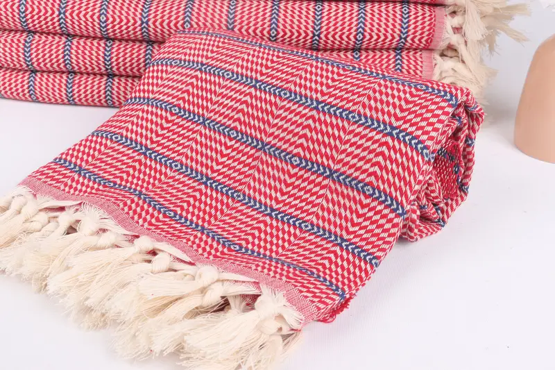 Bridesmaid Gift Towel, Handmade Gift, Guest Towel, Personalized Wedding Gift, Valentines Day Gift, 70x40 Cotton Striped Towel, Custom Wedding Towel - 4