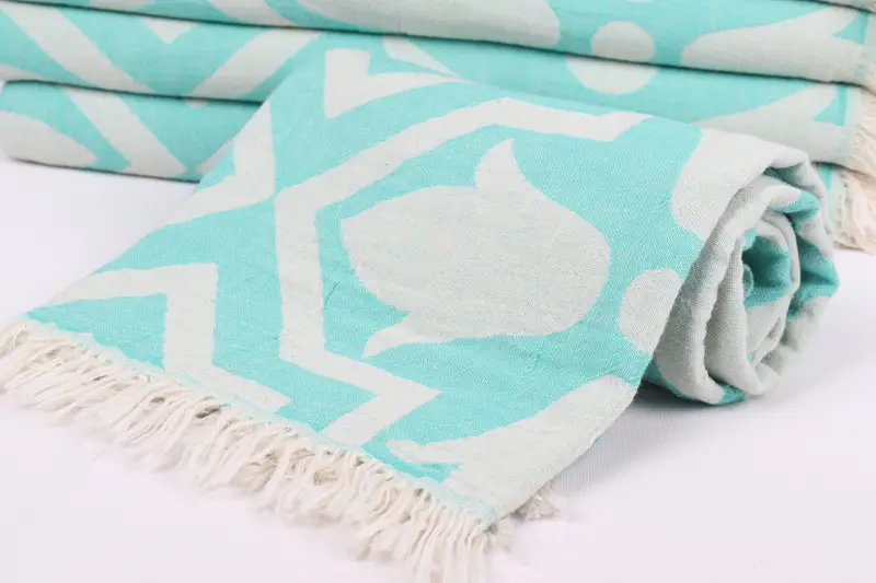 Valentines Day Gift, Handmade Gift, Scarf Towel, Custom Turkish Towel, 68x36 Cotton Tulip Patterned Towel, Quick-Dry Beach Towel, Quick-dry towel - 5