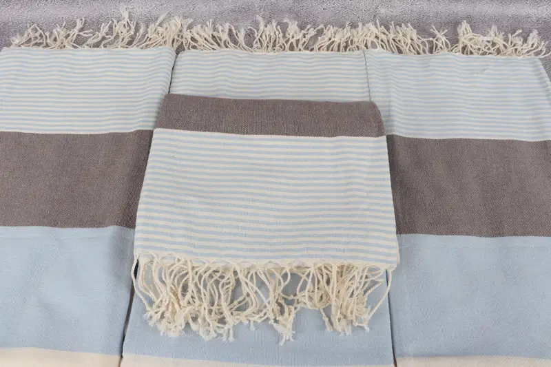 Lightweight Turkish towel, Beach Towel Bulk, 68x40 Cotton Striped Towel, Valentines Day Gift For Him, Turkish towel, Luxury Beach Towel, Guest Towel - 4