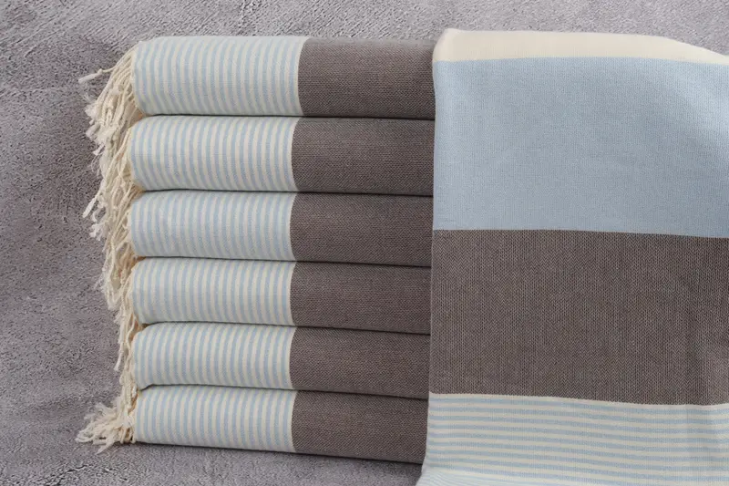 Lightweight Turkish towel, Beach Towel Bulk, 68x40 Cotton Striped Towel, Valentines Day Gift For Him, Turkish towel, Luxury Beach Towel, Guest Towel - 1