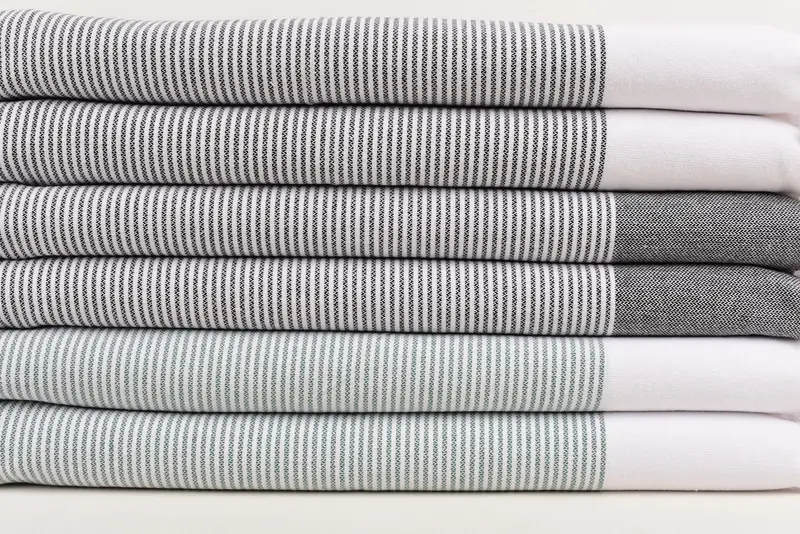 Monogram Hand Towel, 40x18 Cotton Striped Towel, Wedding Favors, Custom Name Towel, Guest Towel, Bridal Gifts, Personalized Kitchen Towel, Spa Towel - 3