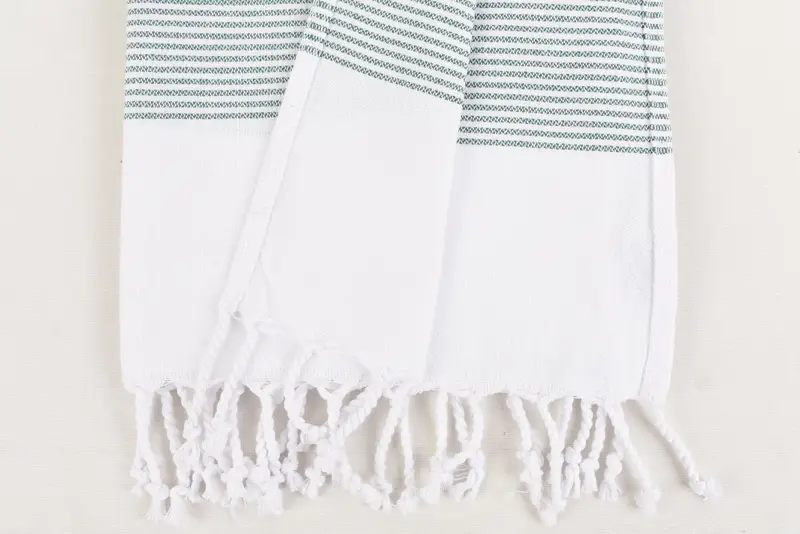 Monogram Hand Towel, 40x18 Cotton Striped Towel, Wedding Favors, Custom Name Towel, Guest Towel, Bridal Gifts, Personalized Kitchen Towel, Spa Towel - 7