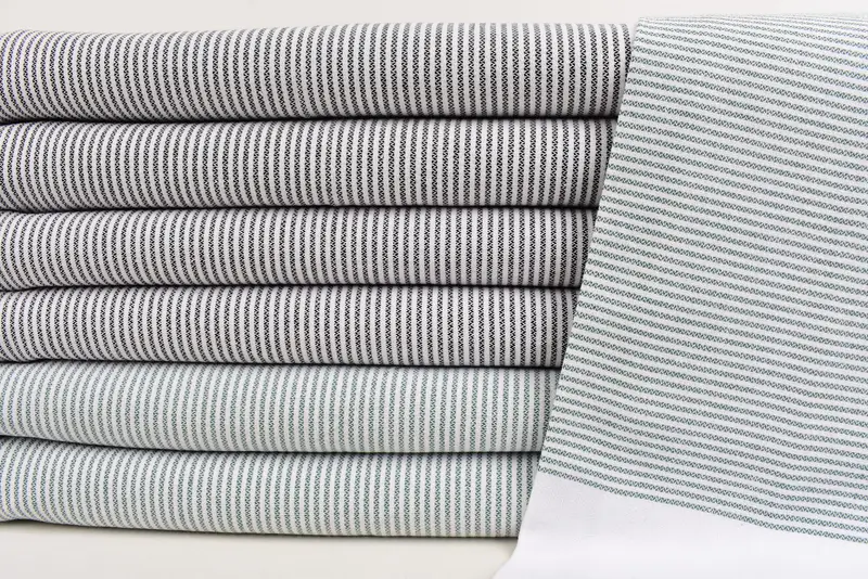 Monogram Hand Towel, 40x18 Cotton Striped Towel, Wedding Favors, Custom Name Towel, Guest Towel, Bridal Gifts, Personalized Kitchen Towel, Spa Towel - 2