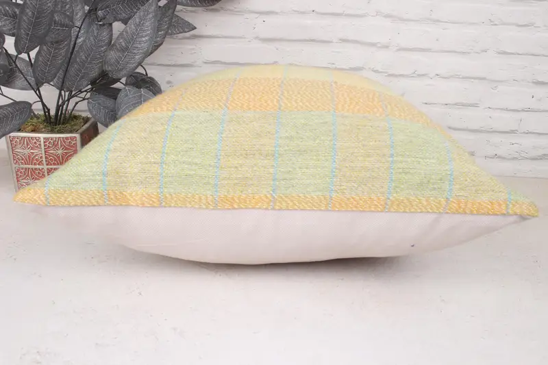 Gift Pillow, Bohemian Cushion Cushion Cover, Turkish Kilim Pillow, Kilim Cushion Sham, Pillow Cover, 20x20 Green Cushion Case, Car Pillow Cover - 5