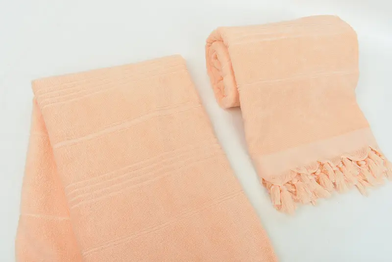 Monogrammed Beach Towel, Soft towel, Bridal Party Gifts, Sand-free peshtemal towel for the beach, 70x36 Cotton Striped Terry Towel, Turkish towel - 7
