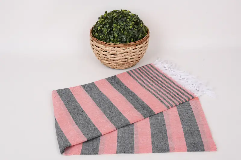 68x36 Cotton Striped Towel, Decorative Towel, Bachelorette Party Decorations, Turkish towel, Gym Towel, Sand-free towel, Peshtemal Towel, Home Gift - 4