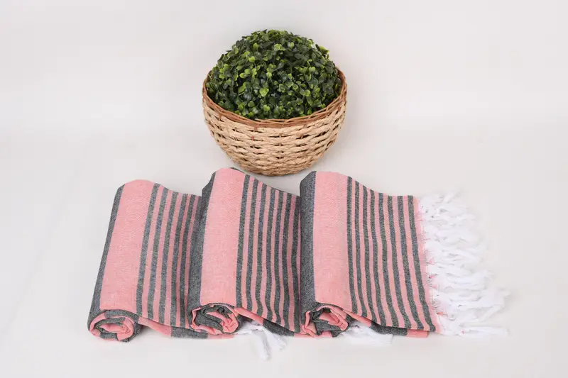 68x36 Cotton Striped Towel, Decorative Towel, Bachelorette Party Decorations, Turkish towel, Gym Towel, Sand-free towel, Peshtemal Towel, Home Gift - 8