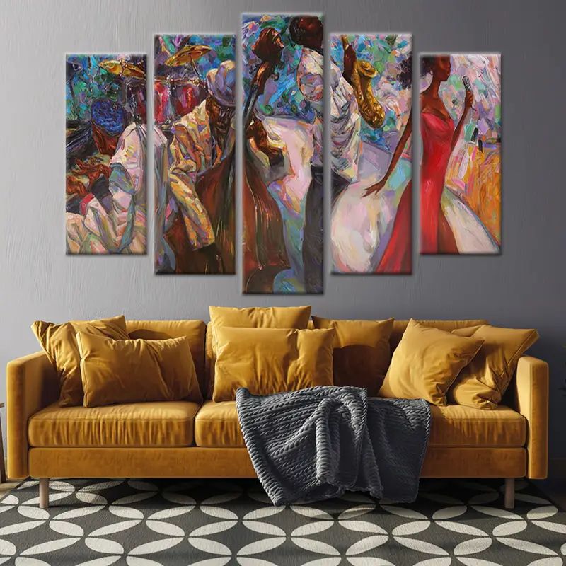 Abstract Jazz Art, African American Art, Jazz Art, Music Wall Art, Musical Wall Art, Jazz Club, Jazz Singer, Musician, Saxophone, Pianist, - 7