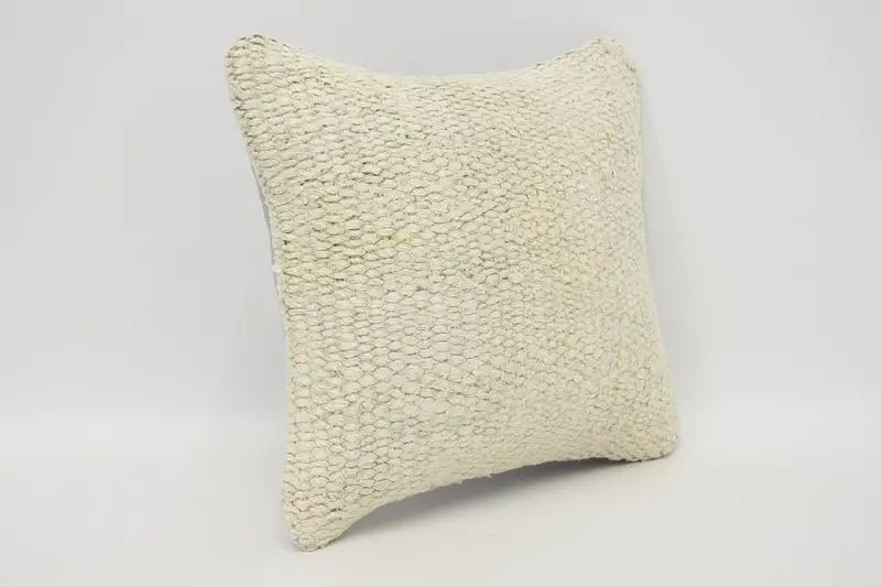 12x12 Beige Pillow, Pet Cushion Cover, Pillow Cover, Gift Pillow, Interior Designer Pillow, Outdoor Patio Cushion Case, Handmade Kilim Cushion - 3