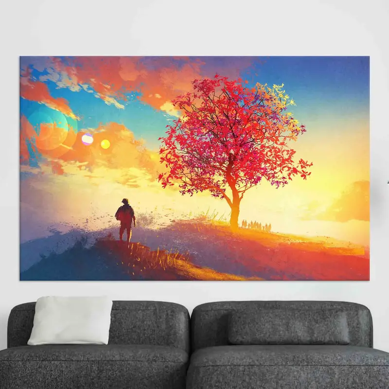 Trendy Sunrise Canvas: Elevate Your Man Cave or Boy Room