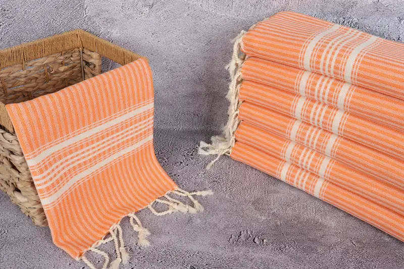 Gift For Him, Bridesmaid Gift, Kitchen Towel, House Warming Gift, 40x18 Cotton Striped Towel, Personalized Kitchen Towel, Personalized Hand Towel - 3