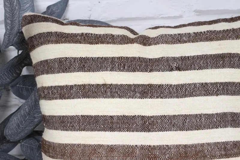 18x18 Beige Pillow Case, Vintage Kilim Throw Pillow, Car Cushion Cover, Armchair Pillow Case, Interior Designer Pillow, Boho Pillow, Cushion Case - 2