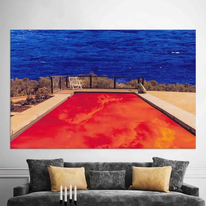 Iconic Californication Album Music Room Sea Landscape Canvas Print