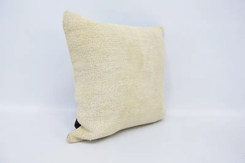 18x18 White Pillow Sham, Crochet Pattern Pillow, Luxury Pillow Case, Antique Pillows, Pillow for Couch, Interior Designer Pillow, Pillow - 3