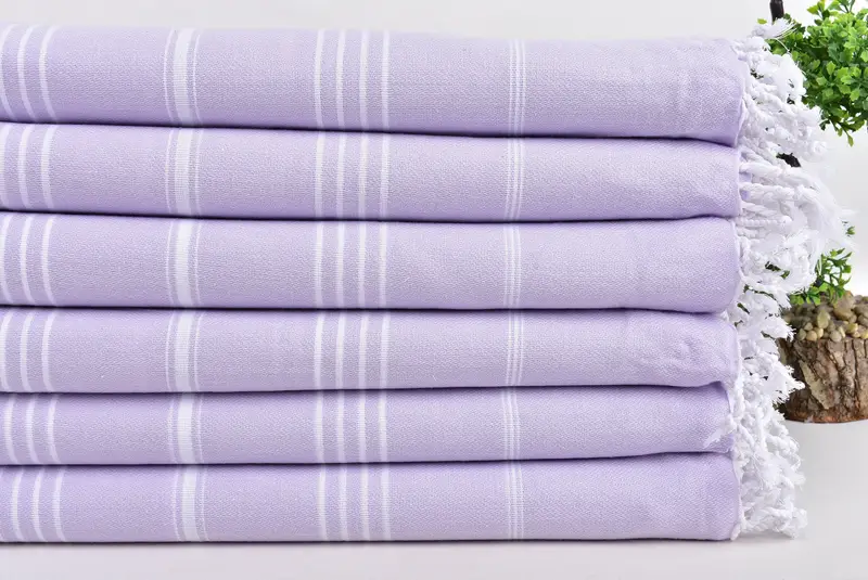 Turkish hand towel, Merry Christmas Gifts, Bachelorette Party Gift, Embroidered Towel, Extra large Turkish bath towel, 70x40 Cotton Striped Towel - 3