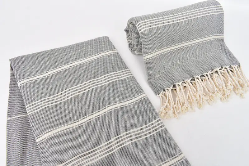 Gift For Mom, Bachelorette Gifts, Beach Towel Bulk, 70x40 Cotton Striped Towel, Oversized lightweight Turkish bath towel USA, Peshtemal Towel - 7