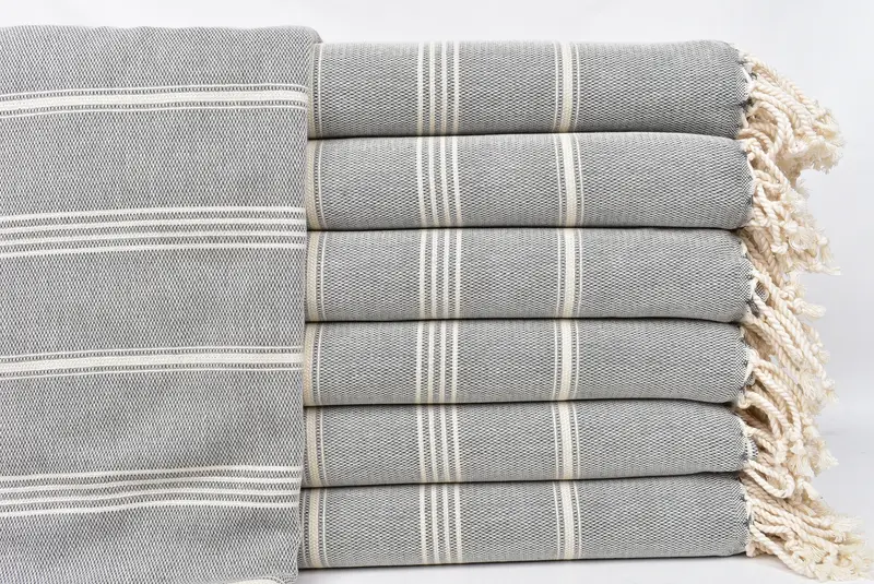 Gift For Mom, Bachelorette Gifts, Beach Towel Bulk, 70x40 Cotton Striped Towel, Oversized lightweight Turkish bath towel USA, Peshtemal Towel - 1