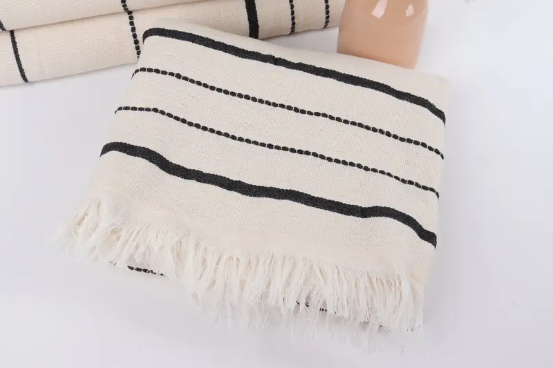 Hammam towel, Monogrammed Beach Towel, 70x40 Cotton Striped Towel, Personalized Gift For Her, Embroidered Towel, Arizona Bachelorette Party Favors - 5