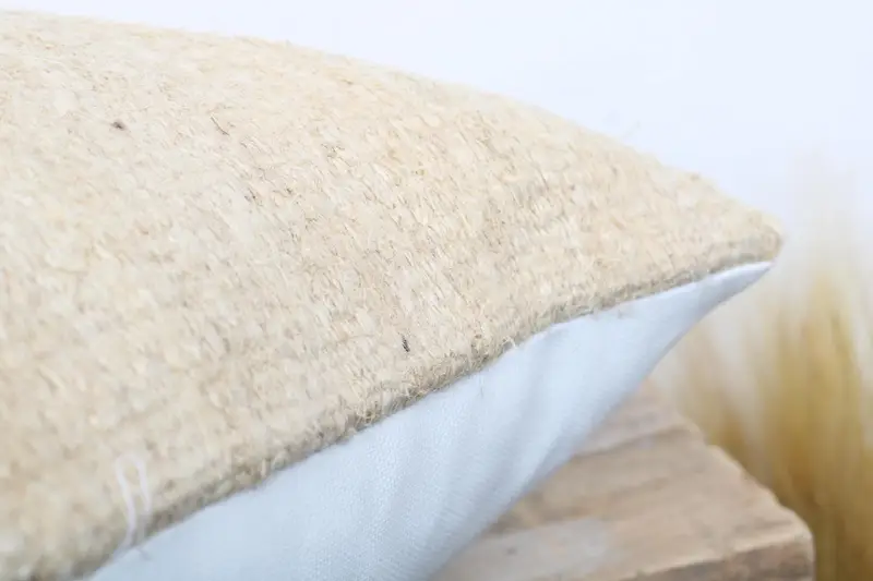 16x16 Beige Cushion, Vintage Pillow, Cushion, Handmade Kilim Cushion, Pattern Throw Pillow Case, Rustic Pillow Sham, Kilim Pillow - 6