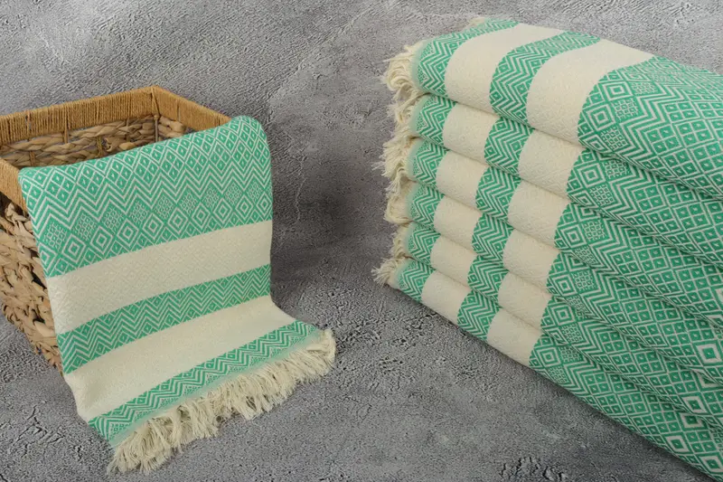 Luxury towel, 70x40 Cotton Diamond Towel, Spa Towel, Turkish towel, Turkish Bath Towel Set, Spa Gift Towel, Turkish bath towel, Bachelor Party Gifts - 3