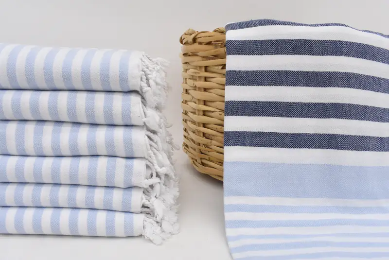 Housewarming Gift, 68x36 Cotton Striped Towel, Travel towel, Personalized Gift, Bridesmaid Proposal Gift, Organic Towel, Bridal Shower Favors - 1