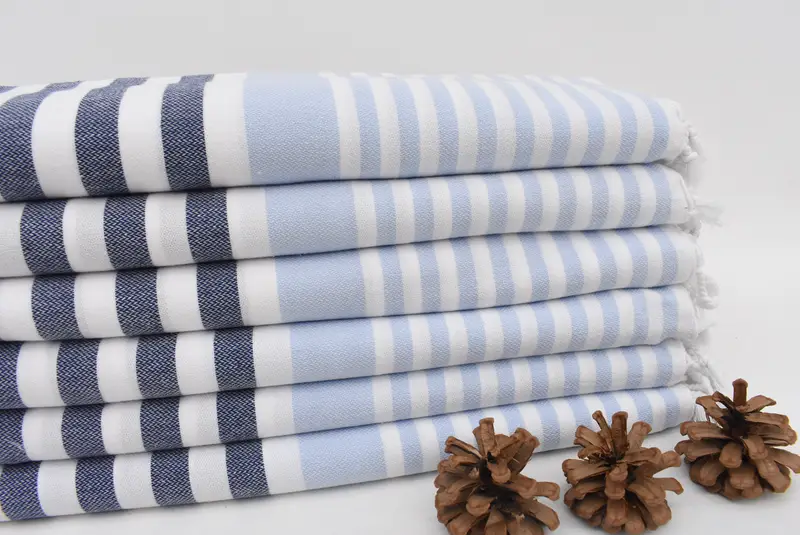 Housewarming Gift, 68x36 Cotton Striped Towel, Travel towel, Personalized Gift, Bridesmaid Proposal Gift, Organic Towel, Bridal Shower Favors - 2