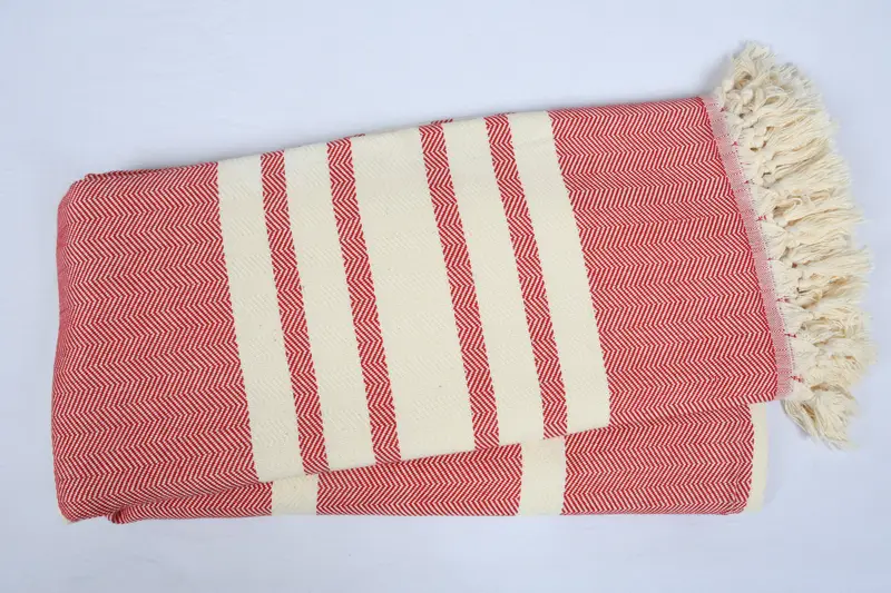 Gewebte Decke, türkische Stranddecke, Hauswarminggeschenk, Junggesellenpartygeschenke, 96x80 Baumwollfischbone Handtuch, Junggesellenparty Gefälligkeiten - 5