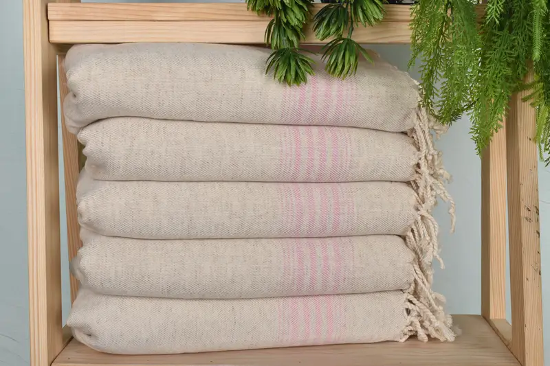 Merry Christmas Gifts, Monogram Hand Towel, Spa Towel, Wedding Favors, Turkish Towel Monogram, 36x18 Linen Striped Towel, Turkish Towel Hand Towel - 1