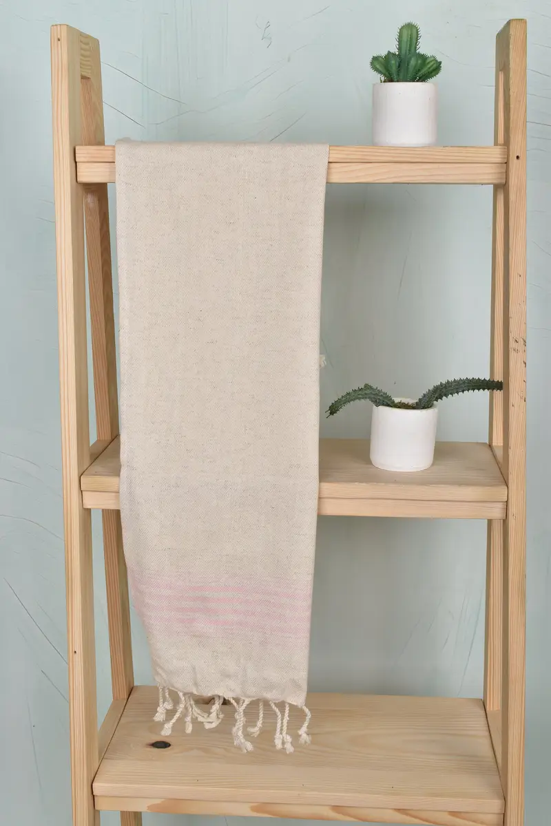 Merry Christmas Gifts, Monogram Hand Towel, Spa Towel, Wedding Favors, Turkish Towel Monogram, 36x18 Linen Striped Towel, Turkish Towel Hand Towel - 8