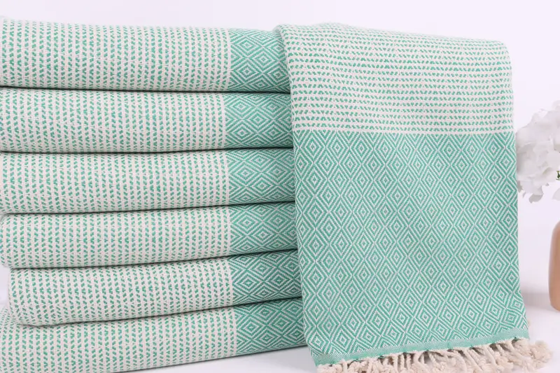 Custom Name Towel, Personalized Gifts, Large Turkish Towel, Engagement Gift, Thin towel, 70x40 Cotton Chevron Towel, Handmade Turkish hammam towel - 2