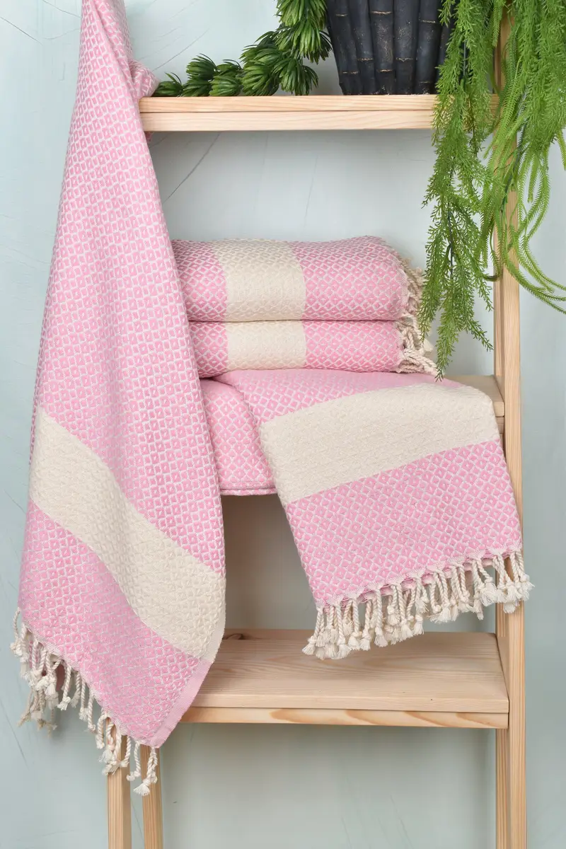 Gift For Him, 70x40 Cotton Geometric Towel, Personalized Bridesmaid Gift, Bridesmaid Gifts, Monogram Towels, Bridal Shower Favor, Bulk Order Towel - 6