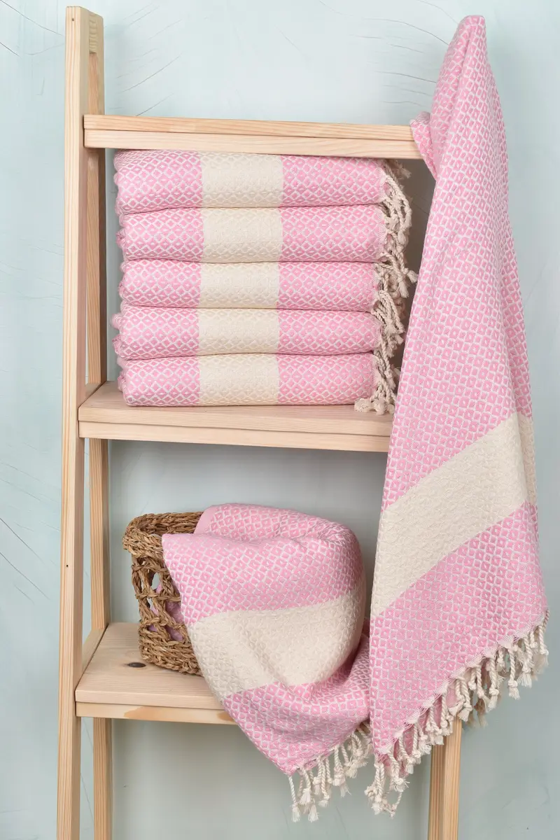 Gift For Him, 70x40 Cotton Geometric Towel, Personalized Bridesmaid Gift, Bridesmaid Gifts, Monogram Towels, Bridal Shower Favor, Bulk Order Towel - 3