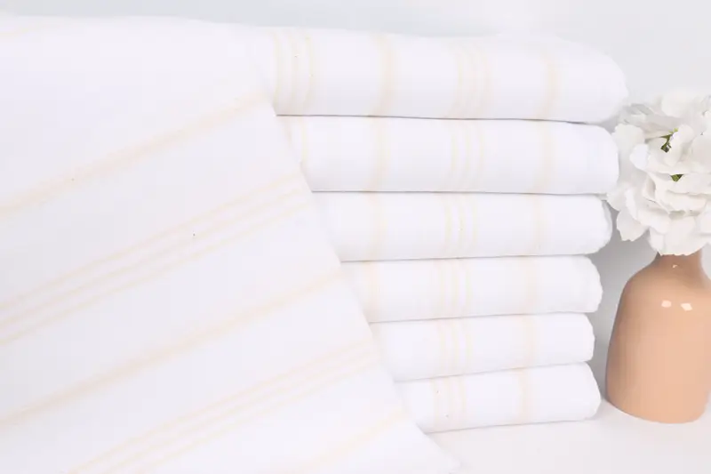 Personalized Gifts, Embroidery Towels, Personalized Dish Towel, Gym Towel, 36x20 Cotton Striped Fringeless Towel, Holiday Towel, Small Bath Towels - 1