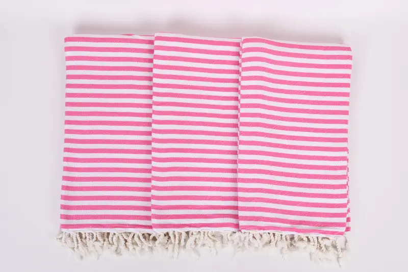 Organic Towel, Turkish towel, Turkish beach towel, Boyfriend Christmas Gift, Turkish Beach Towel Monogram, Hammam towel, 70x40 Cotton Striped Towel - 7